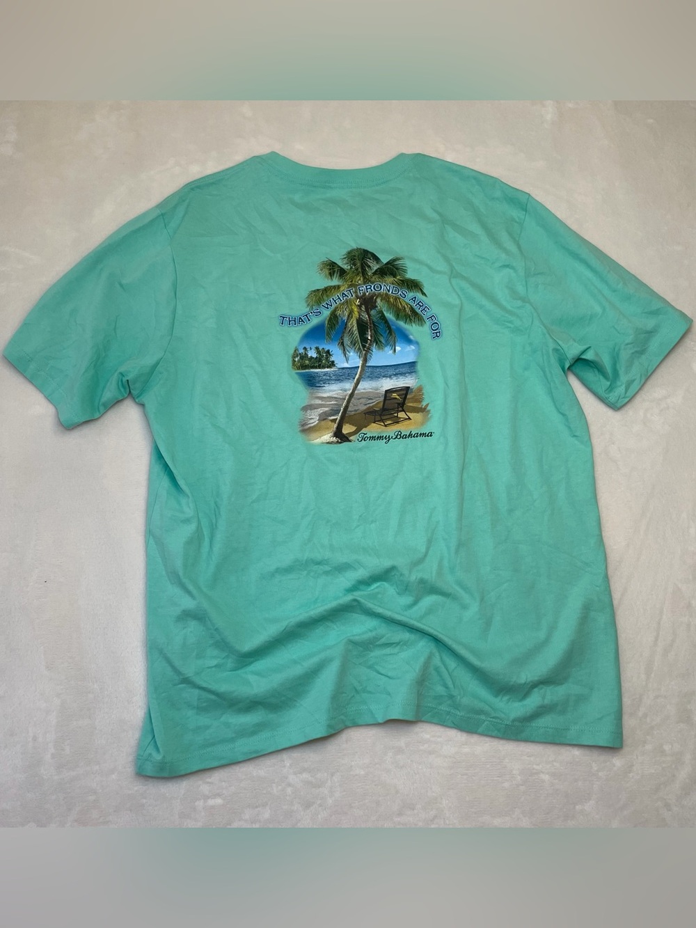 Tommy Bahama What Fronds Are For Graphic TShirt Palm Tree Beach Island Surf Sz L